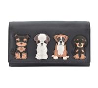 Mala leather Women's Dog Lovers Matinee RFID Leather Purse in Grey Mala leather Grey One Size