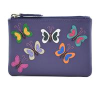 Mala leather Women's Juno Butterflies Leather RFID Coin & Card Purse in Purple Mala leather Purple One Size