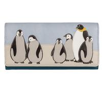 Mala leather Women's Ollie Penguin Large RFID Purse in Blue Mala leather Blue Large