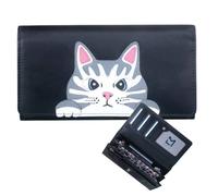 Mala leather Women's Vinny & Victor Cat Matinee Leather Purse in Black Mala leather Black One Size
