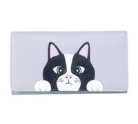 Mala leather Women's Vinny & Victor Cat Matinee Leather Purse in Light Grey Mala leather Light Grey One Size