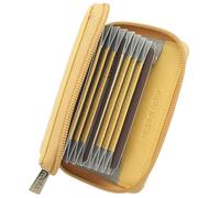 Mala Origin Collection Leather Concertina Credit Card Holder with RFID Protection 552_5 (Lemon)