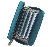 Mala Origin Collection Leather Concertina Credit Card Holder with RFID Protection 552_5 (Teal)