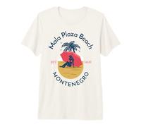 Mala Plaza Beach Ulcinj Montenegro Premium T-Shirt