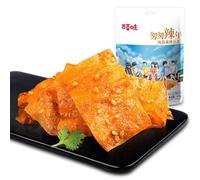 Mala Spicy Spicy Strip snack bean skin 65g/bag hand torn bean skin,Sweet and spicy,Latiao spicy slice dried bean,spicy block dried bean curd,nostalgic delicious snacks,big gluten spicy (3bag)