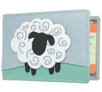 Mala Valais Leather Travel Card/Season Ticket Holder 609TC_21 Grey