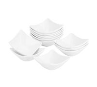 MALACASA 12 Piece 60ML Mini Ramekins Porcelain Dipping Bowls Creme Brulee Ramekins Soufflé Dishes Sauce Dish Baking Dishes for Cake & Pudding & Ice Cream, Oven Safe, Ivory White