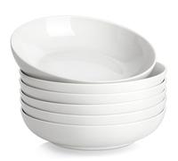 MALACASA 8.85 Inch Large Pasta Bowls Set of 6, Pasta Bowls Large, Bowls Set, Ceramic Bowls Sets, Soup Bowls, 6 Piece, 42OZ/1250 ML, Series Regular