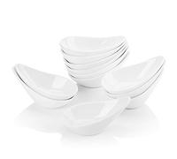 MALACASA Ramekins Set of 12, 75ML Porcelain Small Creme Brulee Ramekins Soufflé Dishes Ramekins for Baking, Dipping Sauce Dish, Oven Safe, Ivory White