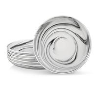 MALACASA, Series REG, Dinner Plates for 6 People, 10.5'' Porcelain Pasta Bowls, Marble Grey Dinner Plates Set for Appetizer, Pasta, Soup, Fruit, Microwave Dishwasher Safe