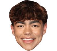 Malachi Barton (Smile) Celebrity Mask, Flat Card Face, Fancy Dress Mask