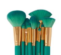 Malachite 10 Piece Brush Set Green