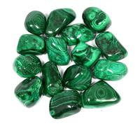 Malachite Polished Tumblestone Healing Crystals Crystal With Guide & Bag/Large Crystal (approx 20g)