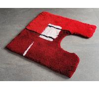 Malaga Burgundy Toilet Mat 55x55cm. Pile Height: 25mm.