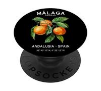 Málaga Costa del Sol Oranges Spanish Art Andalusia Spain PopSockets Adhesive PopGrip