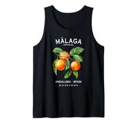 Málaga Costa del Sol Oranges Spanish Art Andalusia Spain Tank Top