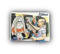 Malaga Spain 3D Painter Picasso Refrigerator Magnet Tourist Souvenirs Resin Magnetic Stickers Fridge Magnet Home & Kitchen Decoration from