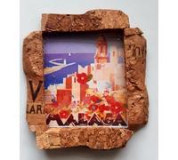 Malaga Spain fridge magnet handmade travel holidays city Souvenir Fridge Magnet 5x6 Cm APPROX gift ideas