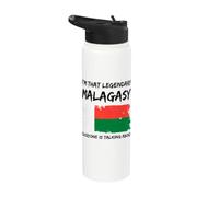 Malagasy Flag Madagascar Stainless Steel Insulated Water Bottle