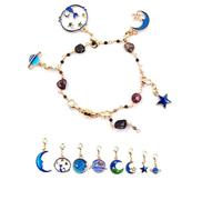 malahill Fashion Gemstone Chain Bracelet Handmade Natural Stone Beaded Chain Bracelet, Lovely Gift for Mother and Girlfriend, Stone, semiporeciou stone