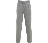 MALAIKA Mens Open Hem Jog Pants/Jogging Bottoms Men Fleece Casual Plus Sizes Trousers Silver Grey 6XL