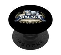 Malaka Greece Flag Funny Greek Humor Design PopSockets Adhesive PopGrip