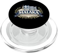 Malaka Greece Flag Funny Greek Humor Design PopSockets PopGrip for MagSafe