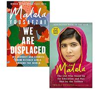 Malala Yousafzai Collection 2 Books Set (We Are Displaced, I Am Malala)