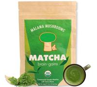 Malama Ceremonial Grade Matcha Powder - Premium Japanese Matcha Green Tea Powder with Organic Lion’s Mane Extract - Organic, Gluten-Free, Vegan, & Unsweetened (2.1 oz) for Energy & Focus