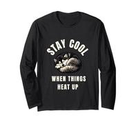 Malamute Stay Cool When Things Heat up Dog Lover Slogan Long Sleeve T-Shirt