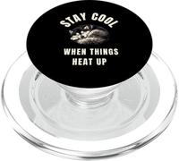 Malamute stay cool when things heat up dog lover slogan PopSockets PopGrip for MagSafe