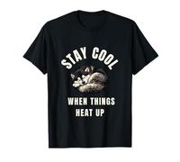 Malamute Stay Cool When Things Heat up Dog Lover Slogan T-Shirt