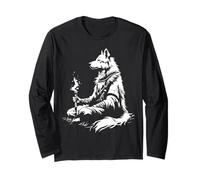 Malamute Witch Doctor Silhouette Long Sleeve T-Shirt
