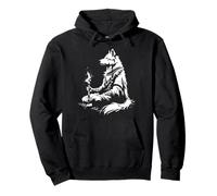 Malamute Witch Doctor Silhouette Pullover Hoodie