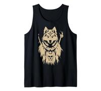 Malamute Witch Doctor Silhouette Tank Top