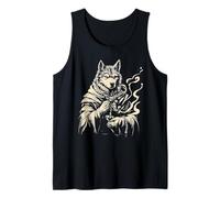 Malamute Witch Doctor Silhouette Tank Top