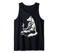 Malamute Witch Doctor Silhouette Tank Top