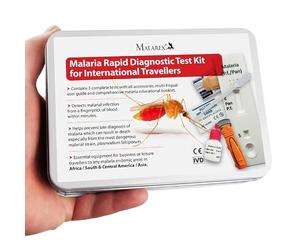 Malaria Diagnostic Test Kit for International Travellers. 3 Tests and All Accessories. Made in UK. CE Certified. Long Expiry.