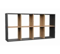 Malax 2X4 Compartment Shelf Anthracite Artisan Oak