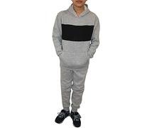 Malay Kids Hooded Tracksuit Fleece Pullover Stripe Sweatshirt Cotton Jogging Bottom