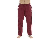 Malay Mens 2 Pack Loungewear Joggers - Soft Jersey Cotton Elastic Waist Lounge Pants with Drawstring, Comfortable Casual Tracksuit Bottoms (Burgundy, M)