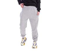 Malay Mens Fleece Joggers Regular Elastic Tracksuit Bottom Cuffed Ankle Cotton Blend