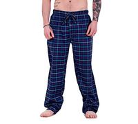 Malay New Mens Pyjama Bottoms Rich Cotton Woven Check Lounge Pants Nightwear M to 5XL