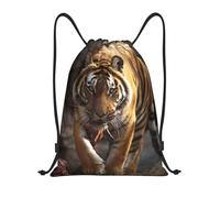 Malayan Tiger Unisex Gym Sack Lightweight Drawstring Bag Durable Drawstring Backpack For Travel Yoga Climbing