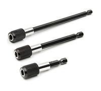 Malayas 1/4 Inch Hex Shank Magnetic Screwdriver Bit Holder 2", 4", 6" Extension Set for Screws, Nuts, and Any Drill and Handheld Driver