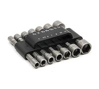 MALAYAS 14pcs 1/4 Inch Shank Power Nut Driver Bit Set, Socket Bit Adapter for Quicker Change Chuck Adapter, Electric Hand Drill, Screwdriver