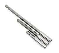 MALAYAS 3 Pcs Magnetic Drill Bit Holder Extension 3 Piece Set For Screws, Nuts, and Any Drill And Handheld Driver - Includes 2", 4", 6" Extensions For Quick Change - 1/4 Inch Hex Shank