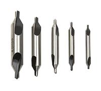 Malayas 5PCS HSS Lathe Mill Center Drill Countersink Bit Tooling Set 60 Degree Angle Countersink 1/8 3/16 1/4 5/16 5/32 Suitable for Positioning and Chamfering Processing