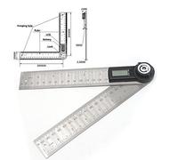 Malayas Digital Angle Finder Ruler 8 inch/200mm Digital Protractor with Data Hold Function and Zeroing Resetting LCD Display Electronic Spirit Level Gauge Angle Ruler