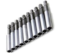 MALAYAS Magnetic Extension Bit Holder,10PCS 6.35mm Magnetic Extension Extend Socket Drill Bit Holder Socket 1/4"Quick-Change Hex Shank Driver Power Tools/Drill countersink set/for Screwdriver Bit